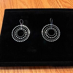 Elegant sterling Silver Hoop Earrings